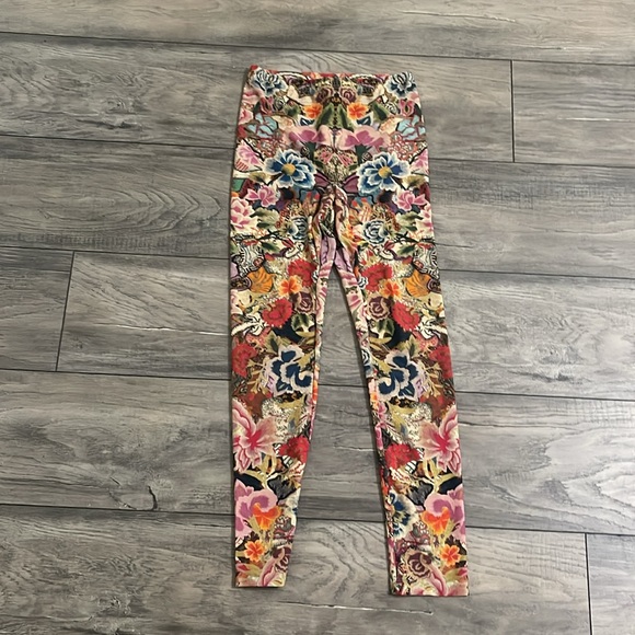 Alexander McQueen Multicolor Floral women Leggings size S - Picture 3 of 7